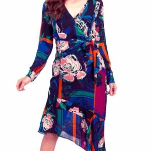 Parker Printed Tie Waist Lorelei Dress SZ 12